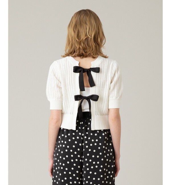 LOULOU WILLOUGHBY「【LOULOU WILLOUGHBY】2WAYリボンプルオーバー」|ニット・セーター|