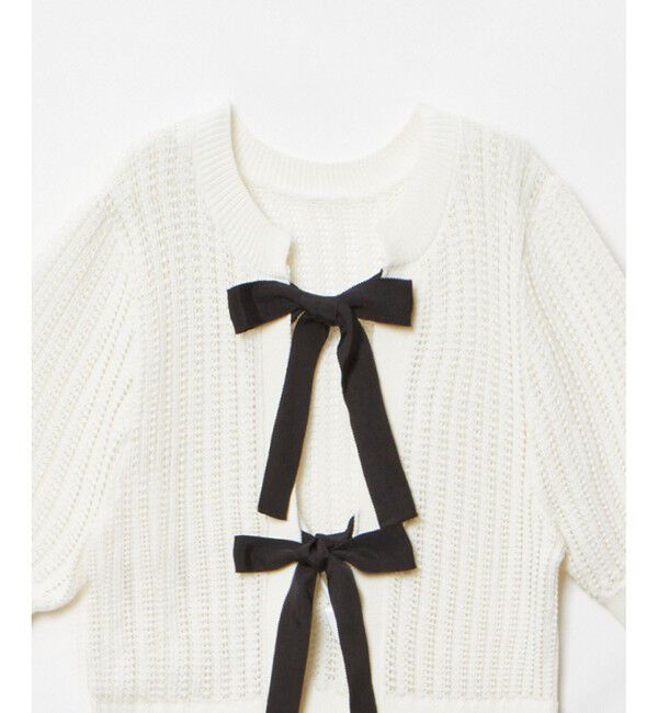 LOULOU WILLOUGHBY「【LOULOU WILLOUGHBY】2WAYリボンプルオーバー」|ニット・セーター|