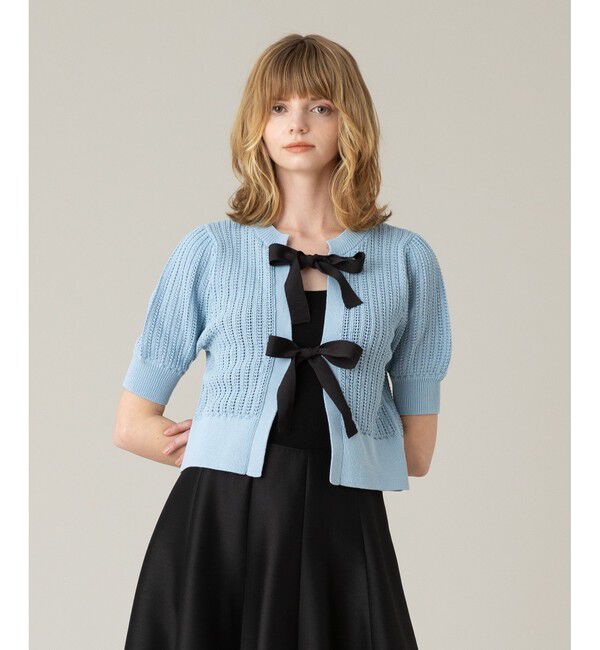 LOULOU WILLOUGHBY「【LOULOU WILLOUGHBY】2WAYリボンプルオーバー」|ニット・セーター|