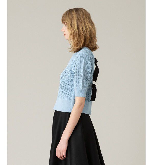 LOULOU WILLOUGHBY「【LOULOU WILLOUGHBY】2WAYリボンプルオーバー」|ニット・セーター|