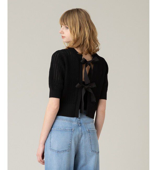 LOULOU WILLOUGHBY「【LOULOU WILLOUGHBY】2WAYリボンプルオーバー」|ニット・セーター|