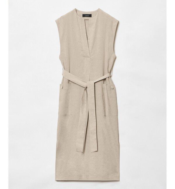 allureville「スラブリネンフレンチスリーブワンピース」|ワンピース|