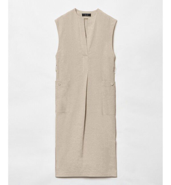 allureville「スラブリネンフレンチスリーブワンピース」|ワンピース|