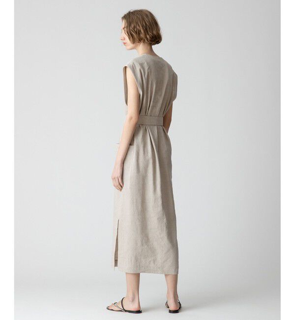 allureville「スラブリネンフレンチスリーブワンピース」|ワンピース|