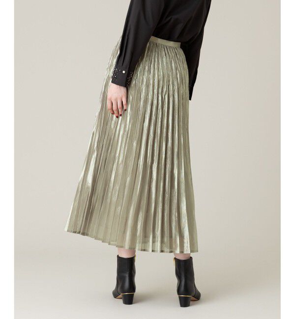LOULOU WILLOUGHBY「【LOULOU WILLOUGHBY】グロッシーグラデプリーツスカート」|スカート|