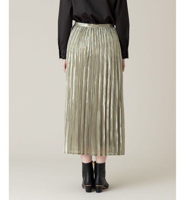 LOULOU WILLOUGHBY「【LOULOU WILLOUGHBY】グロッシーグラデプリーツスカート」|スカート|