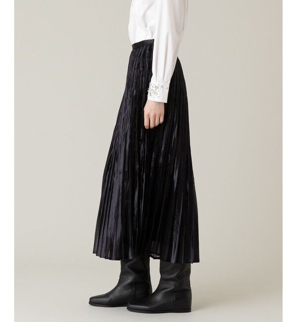 LOULOU WILLOUGHBY「【LOULOU WILLOUGHBY】グロッシーグラデプリーツスカート」|スカート|