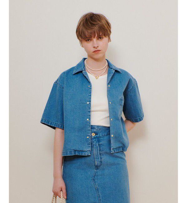 allureville「デニムボクシーシャツ」|シャツ・ブラウス|