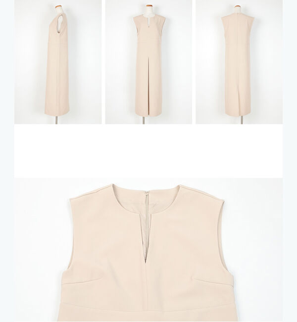 ur's「キーネックフロントタックジャンパースカート」|ワンピース|