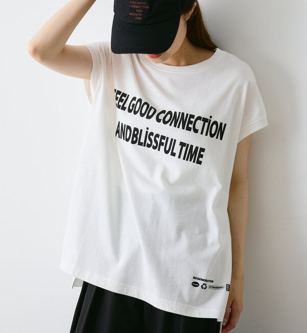  「【F&B】オーガニックコットンフレンチスリーブT」|Tシャツ・カットソー|オフホワイト