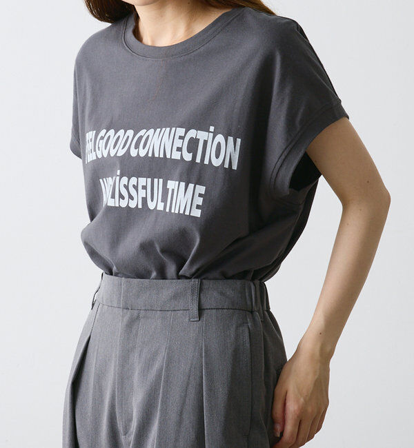  「【F&B】オーガニックコットンフレンチスリーブT」|Tシャツ・カットソー|