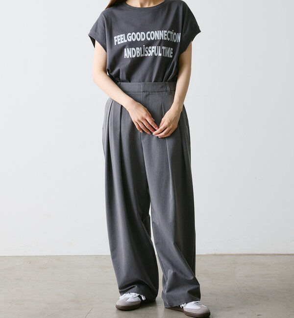  「【F&B】オーガニックコットンフレンチスリーブT」|Tシャツ・カットソー|