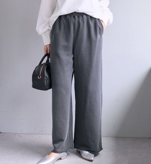  「ピグメント裏毛スウェットフレアパンツ」|その他|