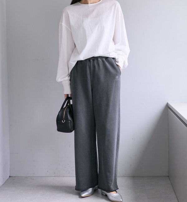  「ピグメント裏毛スウェットフレアパンツ」|その他|