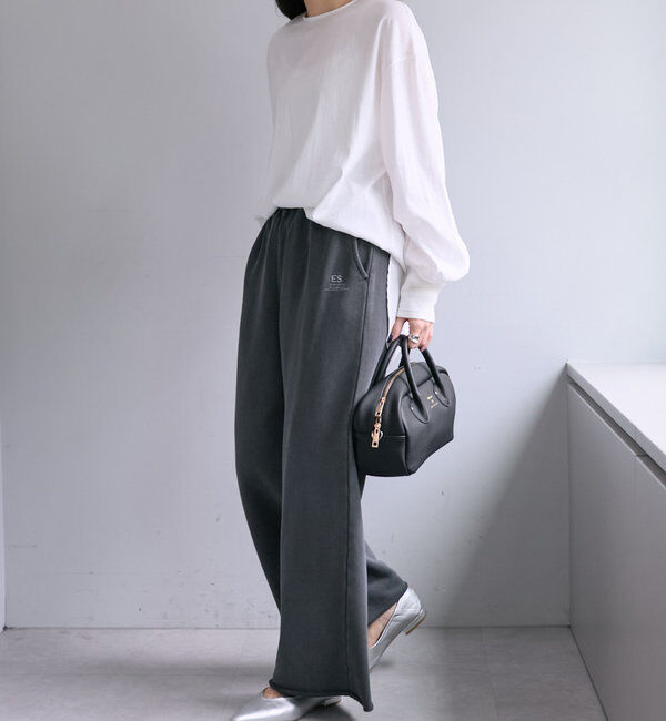  「ピグメント裏毛スウェットフレアパンツ」|その他|