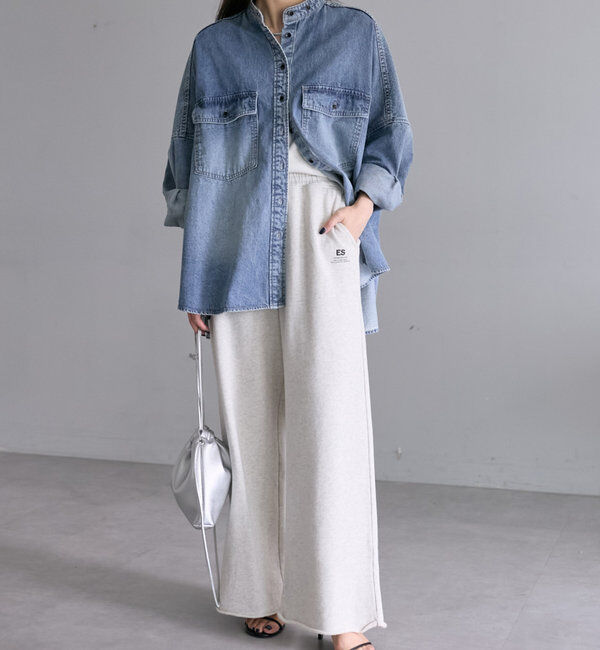  「ピグメント裏毛スウェットフレアパンツ」|その他|