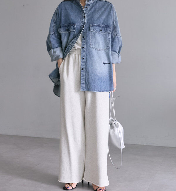  「ピグメント裏毛スウェットフレアパンツ」|その他|