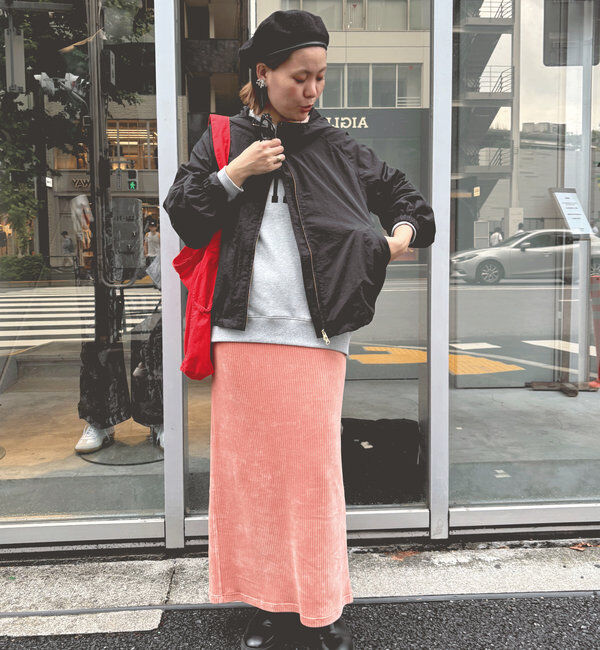  「【低身長・高身長対応】ストレッチコールスカート」|スカート|