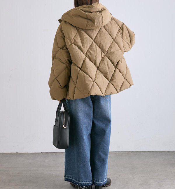  「リサイクルダウンジップアップフードジャケット」|テーラードジャケット|