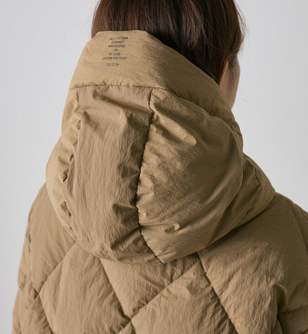  「リサイクルダウンジップアップフードジャケット」|テーラードジャケット|