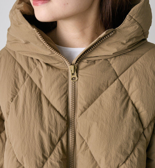  「リサイクルダウンジップアップフードジャケット」|テーラードジャケット|