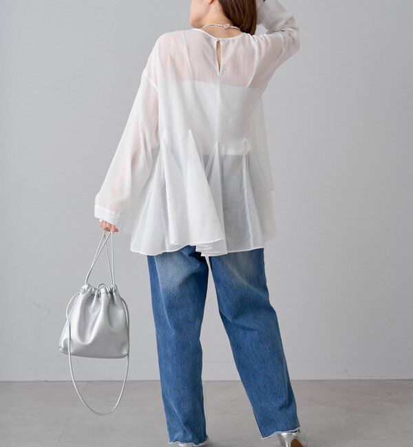  「シアーペプラムブラウス」|プルオーバー|