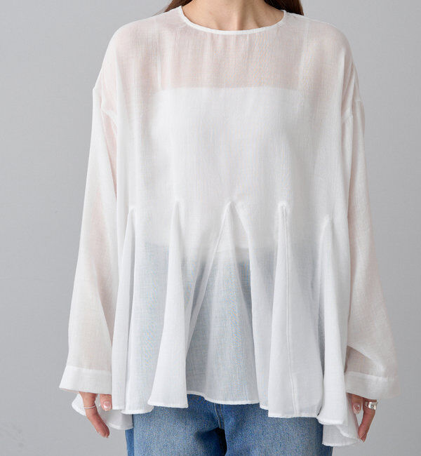  「シアーペプラムブラウス」|プルオーバー|