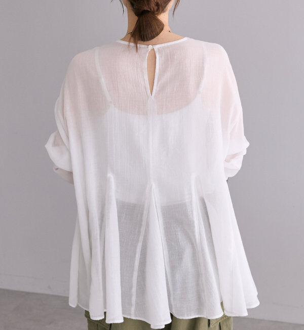  「シアーペプラムブラウス」|プルオーバー|