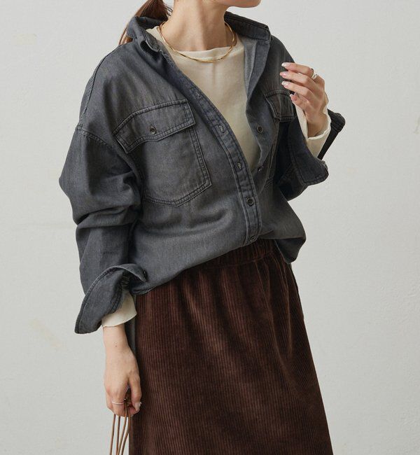  「ダブルポケットデニムシャツ」|シャツ・ブラウス|