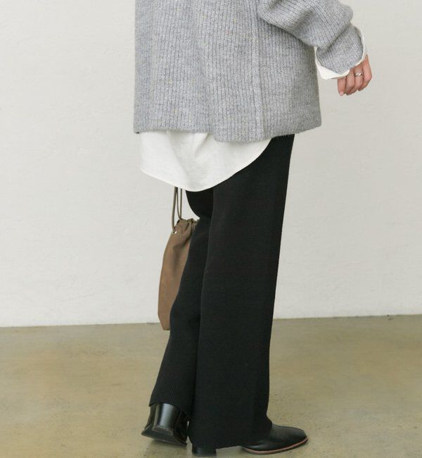  「【セットアップ対応】リブニットフレアパンツ」|その他|