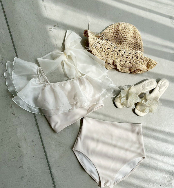  「swimwear/肩リボンワンショル(3点セット)」|その他|