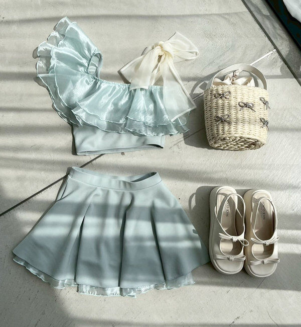  「swimwear/肩リボンワンショル(3点セット)」|その他|