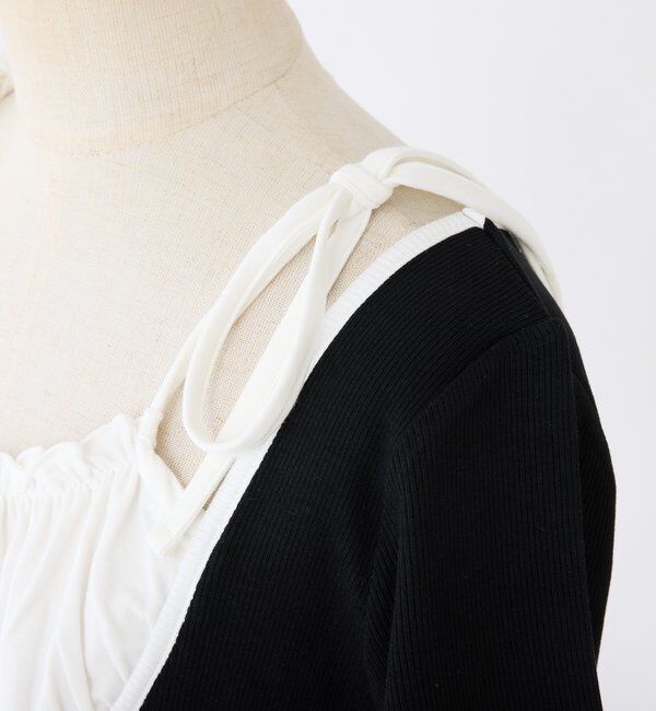  「【WEB限定】レイヤード半袖トップス」|プルオーバー|