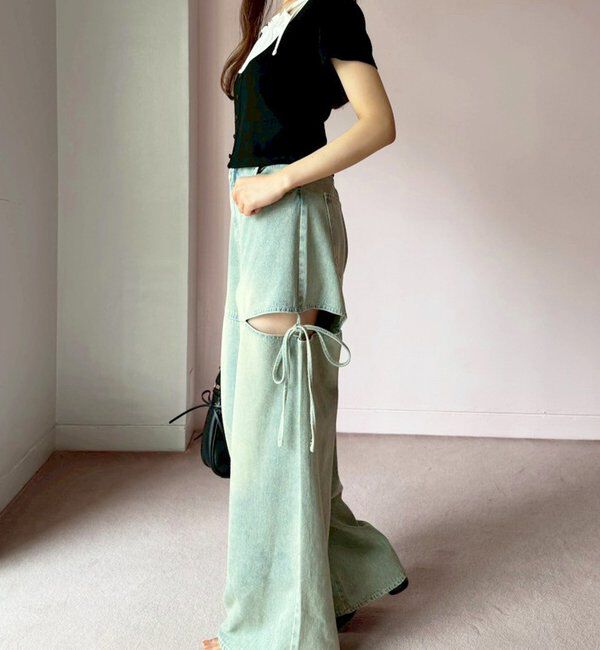  「【WEB限定】レイヤード半袖トップス」|プルオーバー|