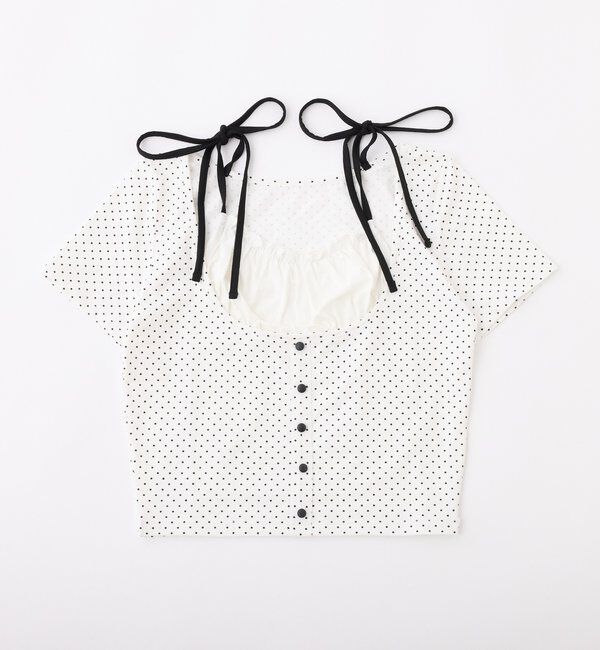  「【WEB限定】レイヤード半袖トップス」|プルオーバー|