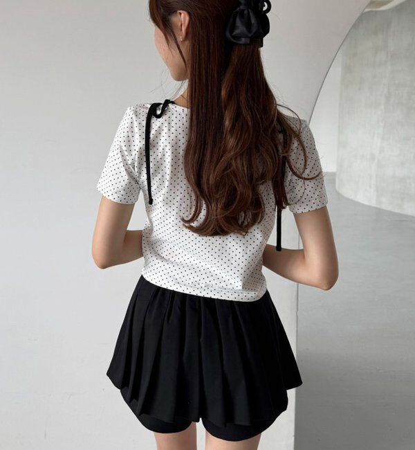  「【WEB限定】レイヤード半袖トップス」|プルオーバー|