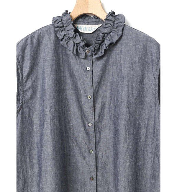 MidiUmi「MidiUmi ボリュームフリルカラーシャツ」|シャツ・ブラウス|