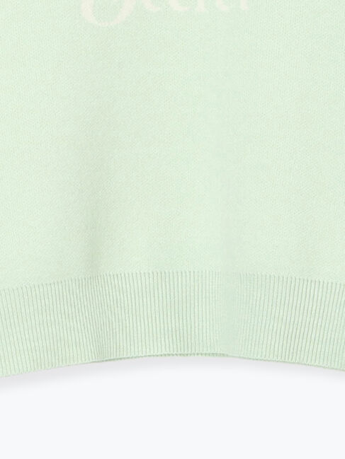 Te chichi TERRASSE「リボンモチーフロゴニットプルオーバー」|ニット・セーター|