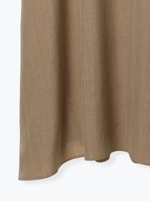 Samansa Mos2 blue「リネンタッチマキシワンピース」|ワンピース|