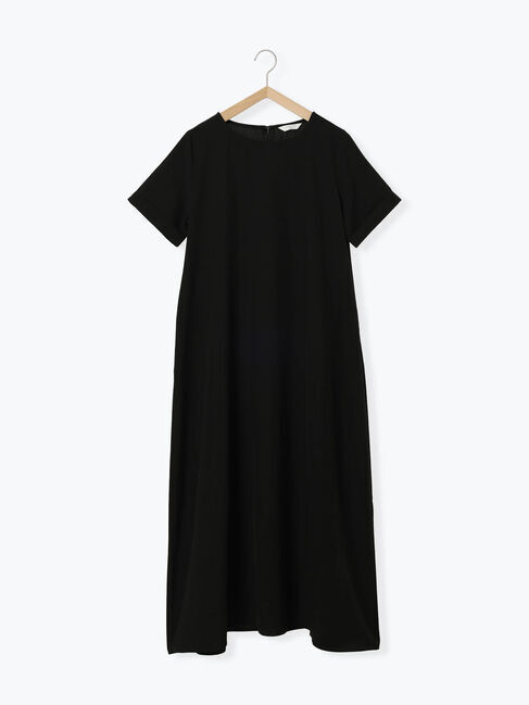 Samansa Mos2 blue「リネンタッチマキシワンピース」|ワンピース|