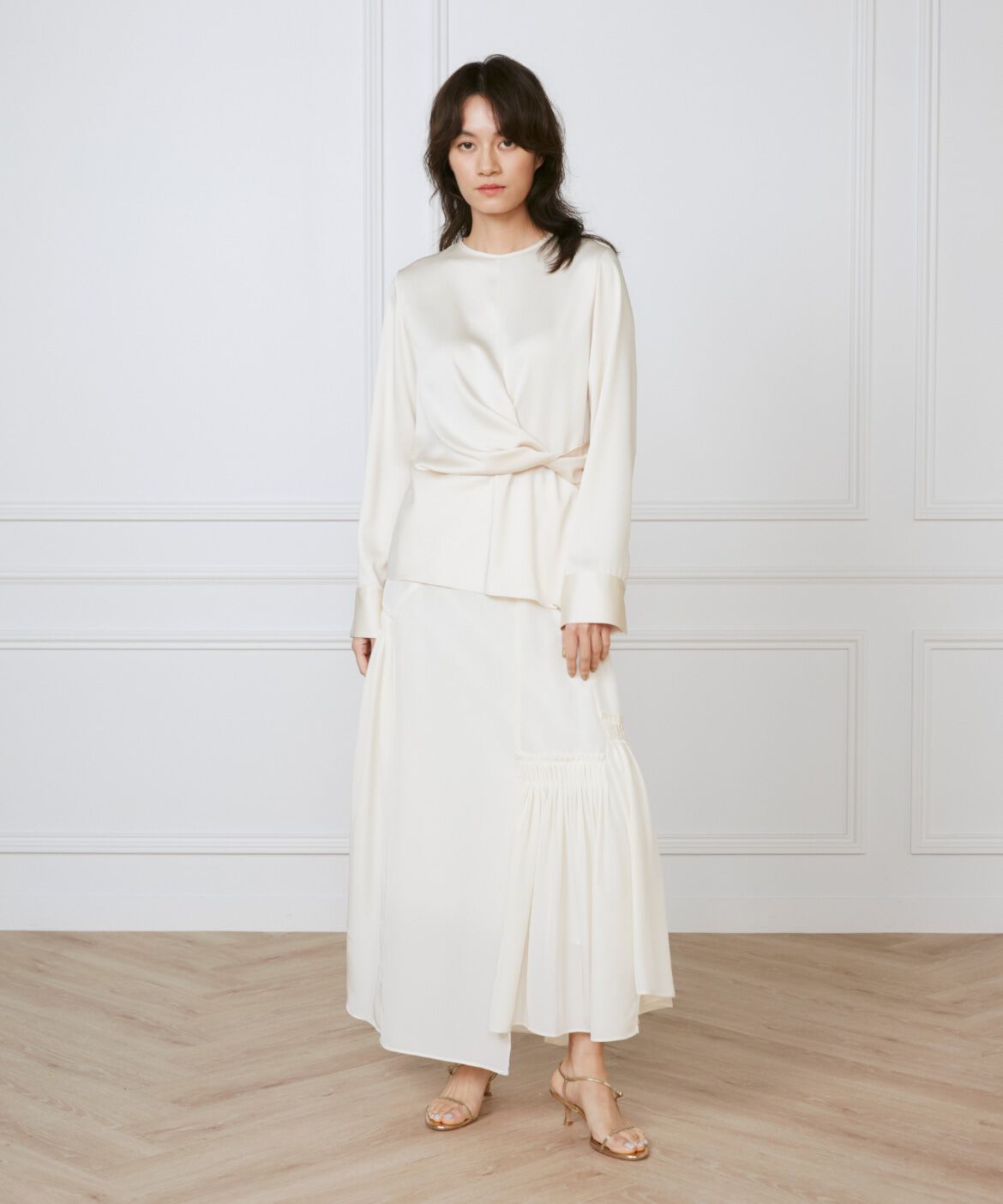 INED「アシメトリースカート《la veille by SUPERIOR CLOSET》」|フレア|