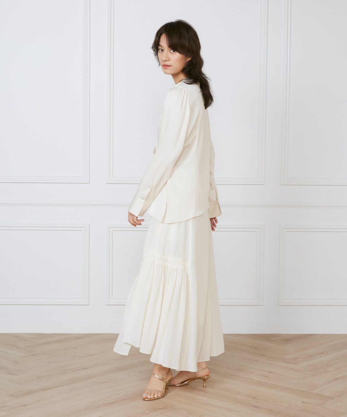 INED「アシメトリースカート《la veille by SUPERIOR CLOSET》」|フレア|