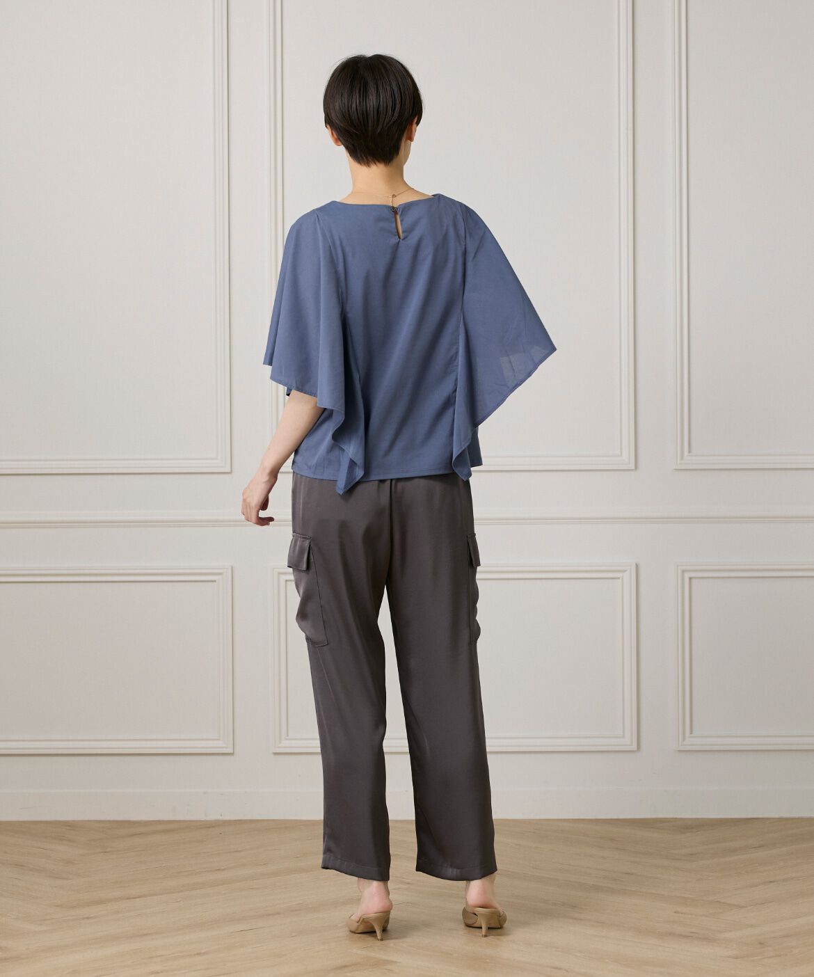 7-IDconcept.「サテンカーゴパンツ」|カーゴ|