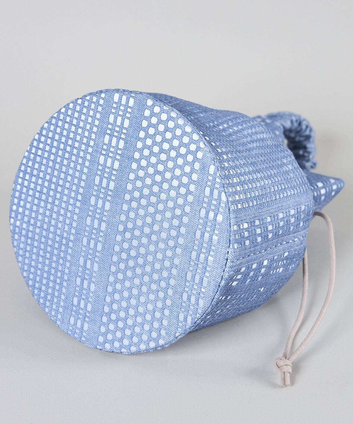 Maglie le cassetto「デニムプリントレース巾着バッグ」|ハンドバッグ|