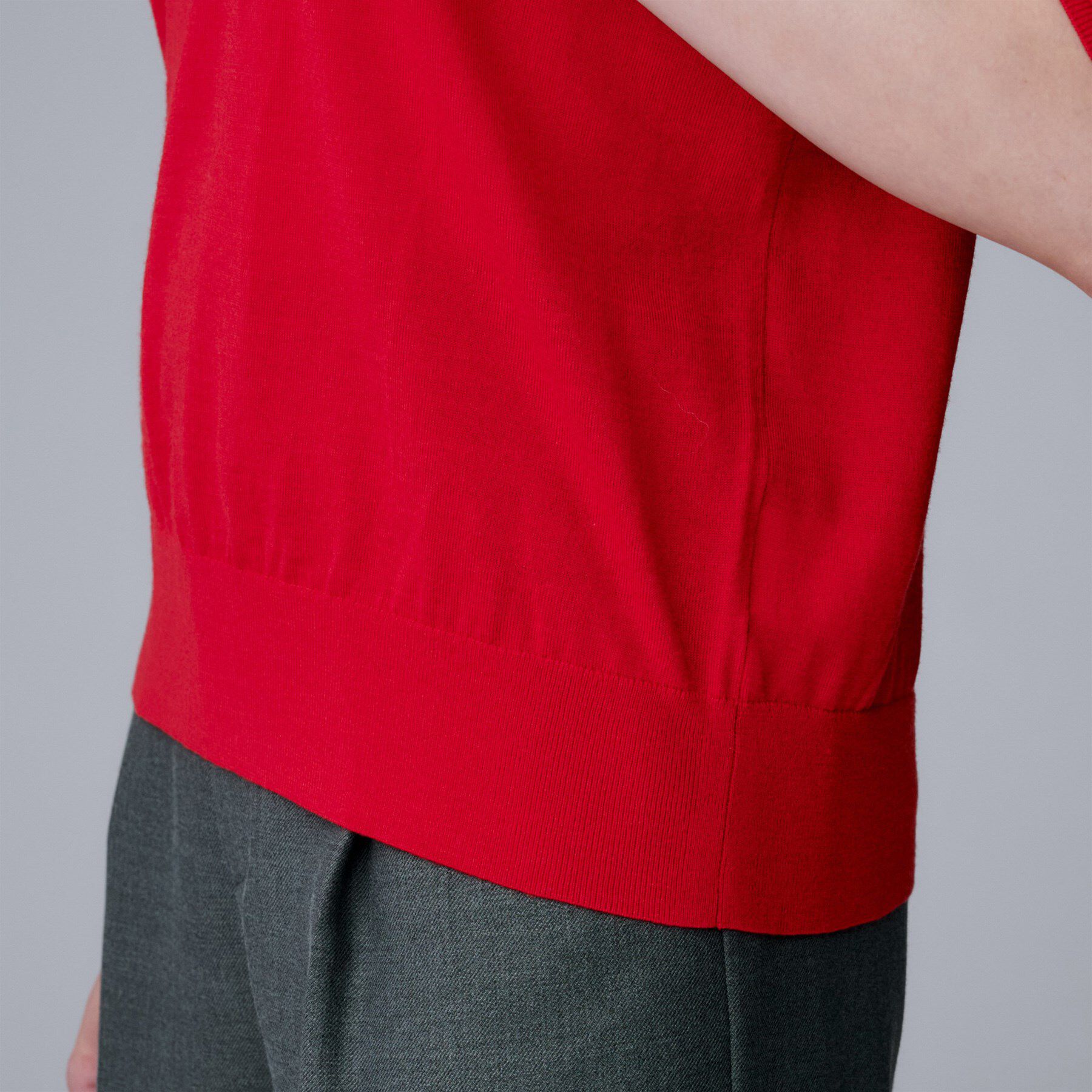 UNTITLED「【アンサンブル可/六分袖/洗える】ウールシルクニット」|ニット・セーター|