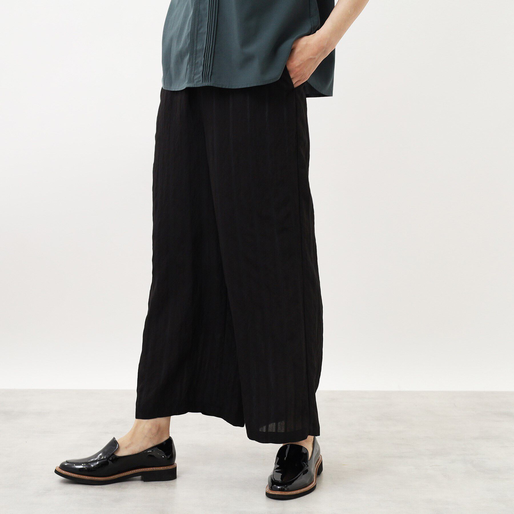 Reflect「【SALE／E‐QUALITY／手洗い可】ストライプワイドストレートパンツ」|その他|