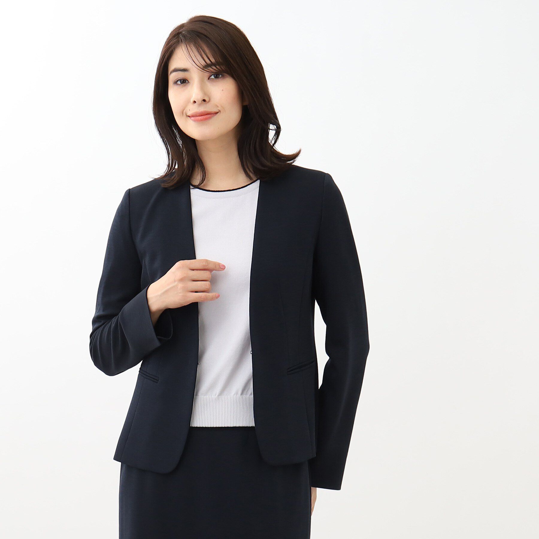 Reflect「【匠シリーズ／手洗い可】匠ジャケット／ノーカラー」|ノーカラージャケット|