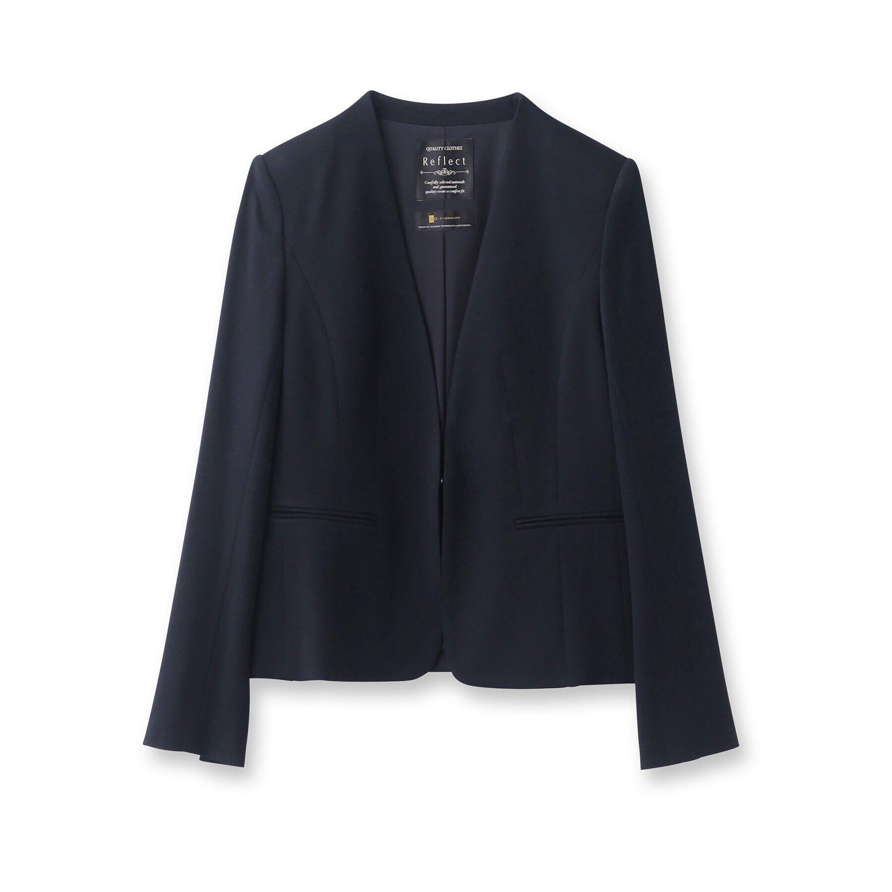 Reflect「【匠シリーズ／手洗い可】匠ジャケット／ノーカラー」|ノーカラージャケット|