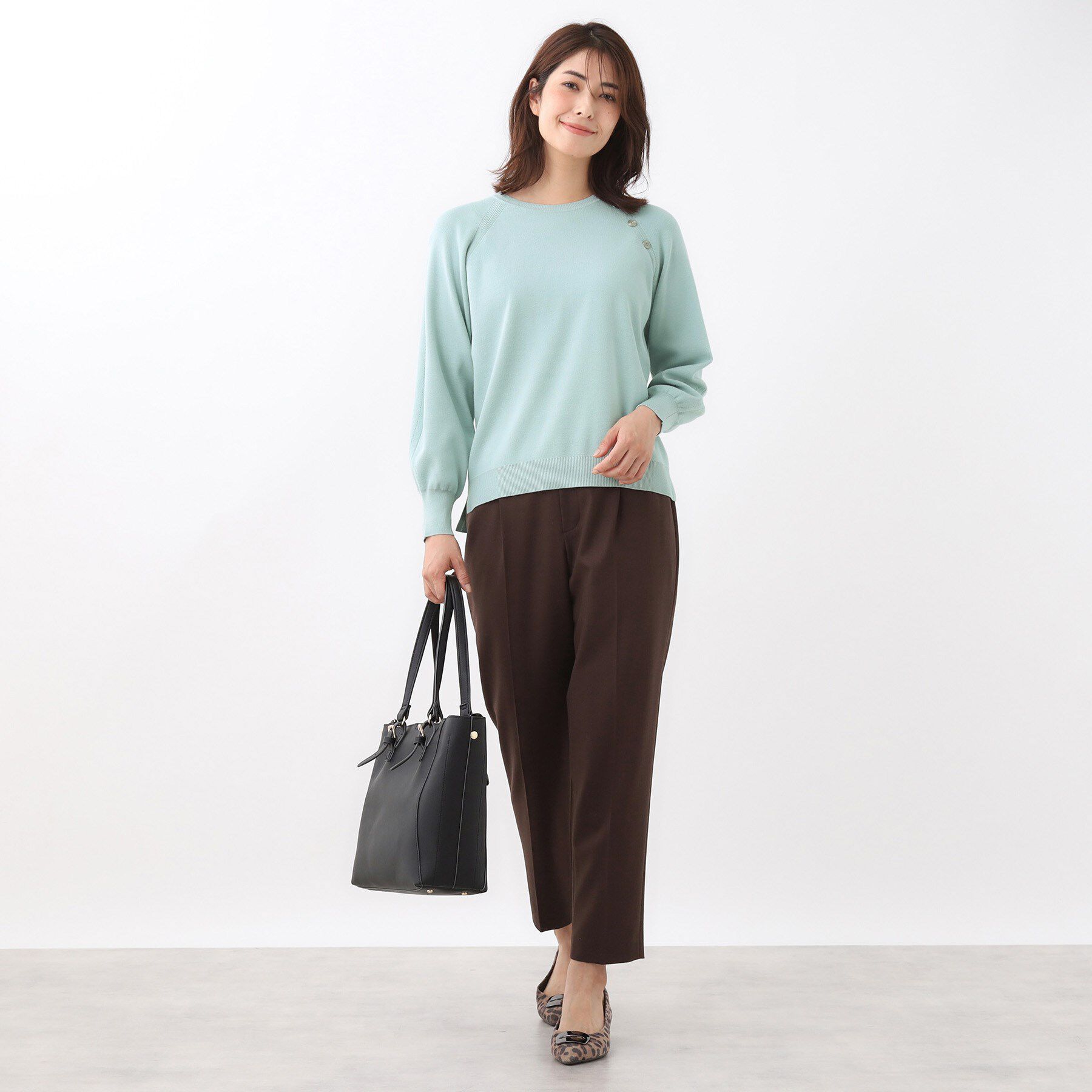 Reflect「【ゆったり着られる◎】ラグランスリーブニット」|ニット・セーター|