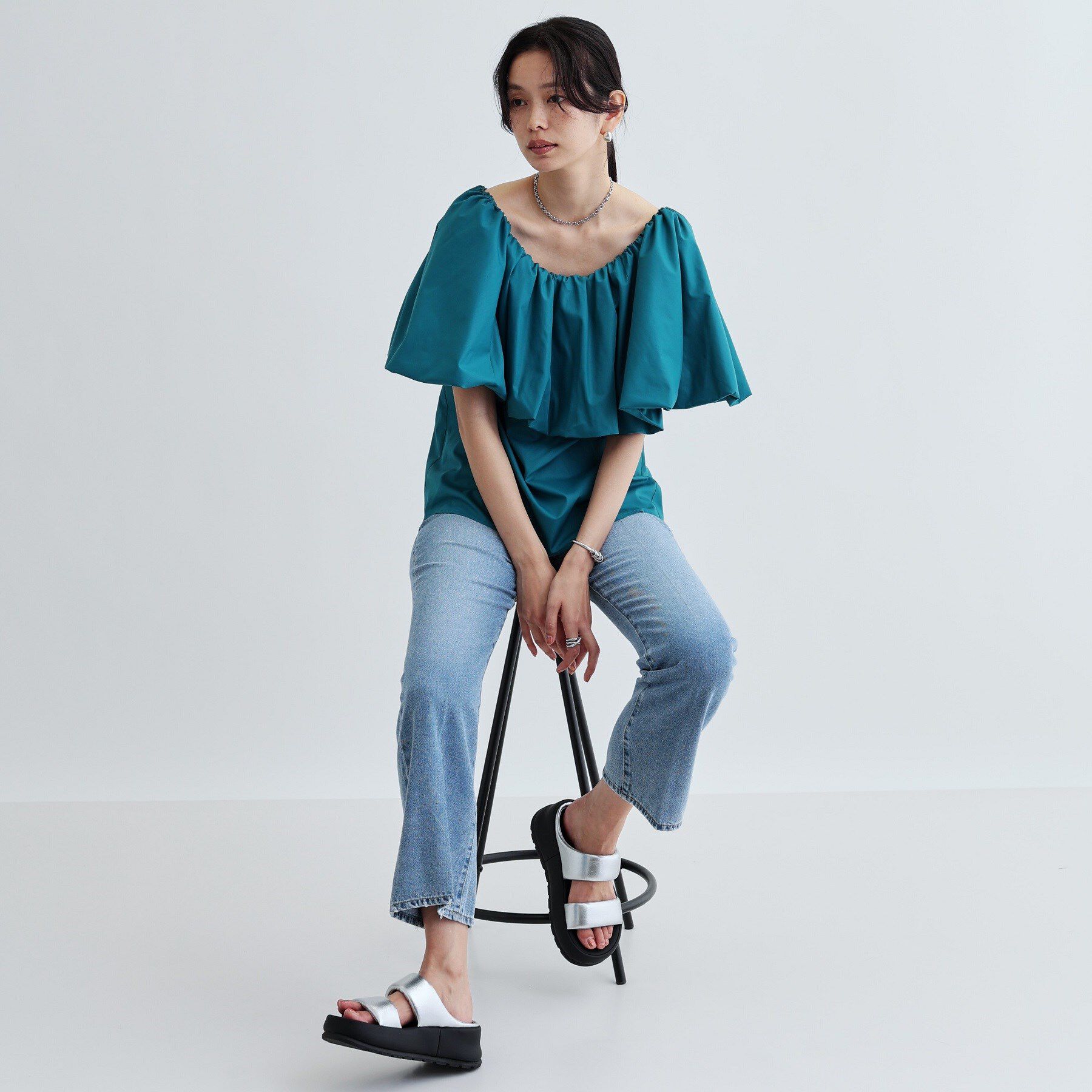 GALLEST「ボリュームオフショルブラウス」|シャツ・ブラウス|